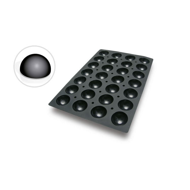 Silikonbackform Halbkugel