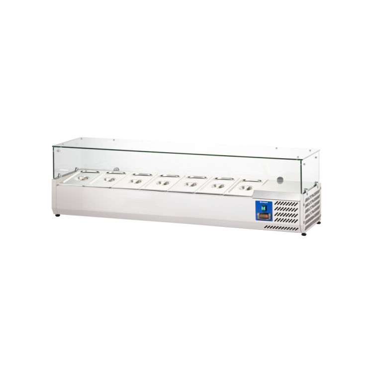 Vitrine réfrigérée pour 7 bacs GN 1/3