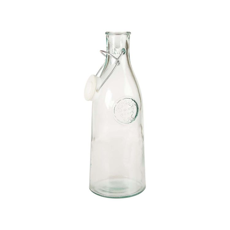 Bügelverschlussflasche 'Authentic' aus Recyclingglas 1 l