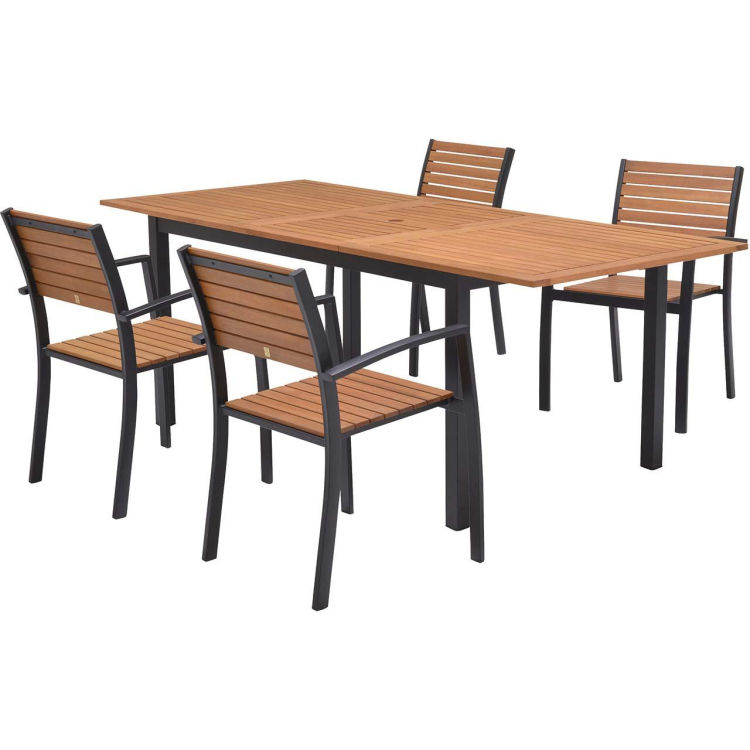 Gartenmöbel-Set 'Barcelona' 4 Stühle, 1 Tisch