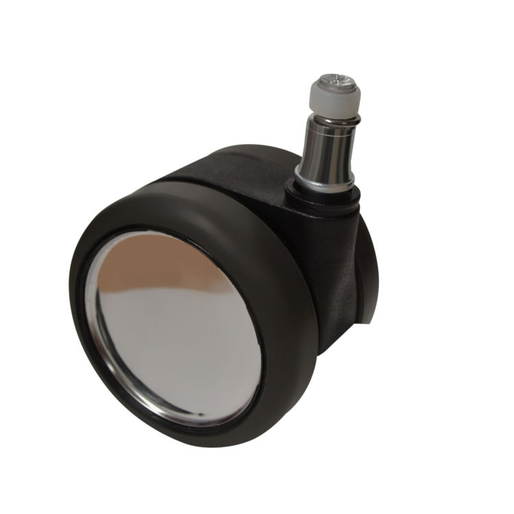 Hartbodenrollen ROB 9996s, Blende Chrom