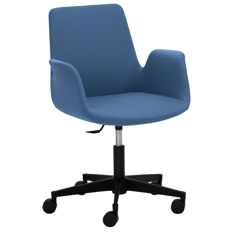 Sessel 2010, Polyester-Stoff, mit Armlehnen, drehbar