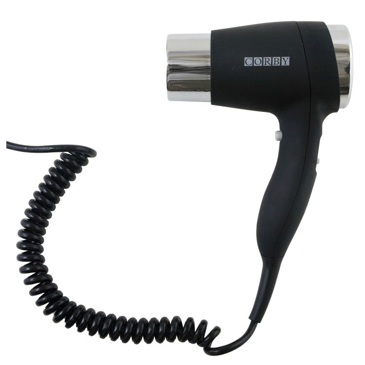 Asciugacapelli Corby Dalton 1600W in Nero - Spina EU