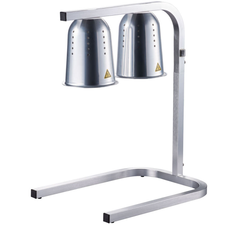 Double lampe chauffante de buffet