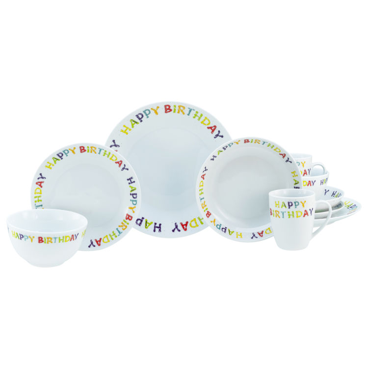 Happy Birthday - Kombiservice 10-tlg