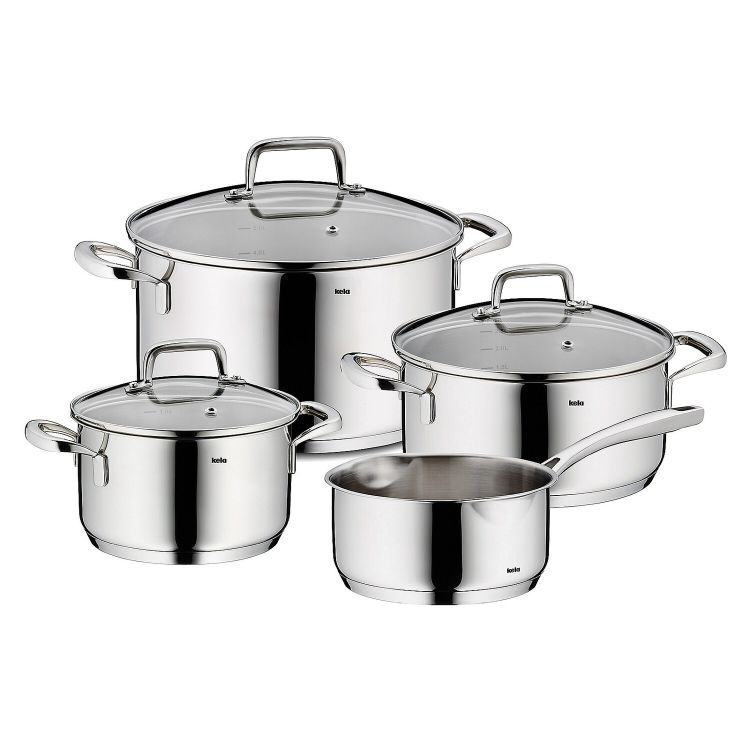 Set de cuisson 4 pièces Flavoria en inox 18/10