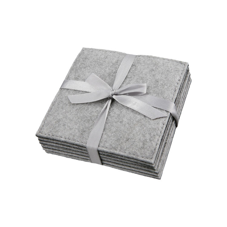 6tlg. Set, Wendeuntersetzer hellgrau, dunkelgrau