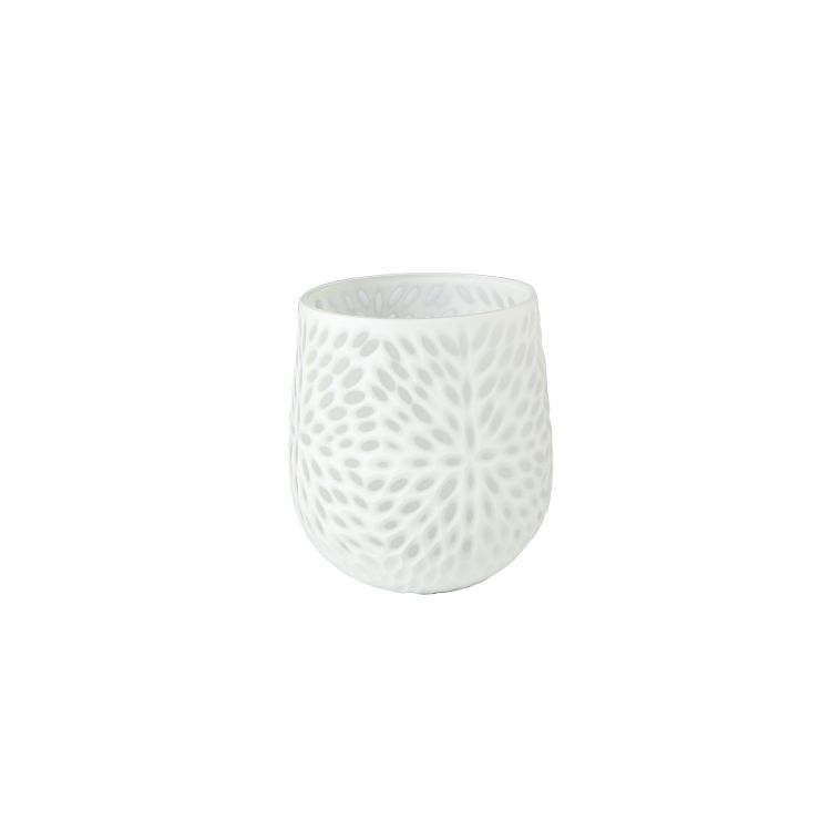 Vase White Carved
