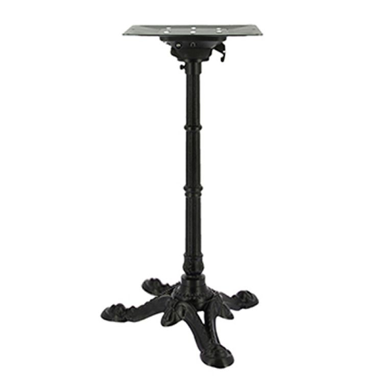 Pied de table Bistrot rabattable en fonte, 4 branches