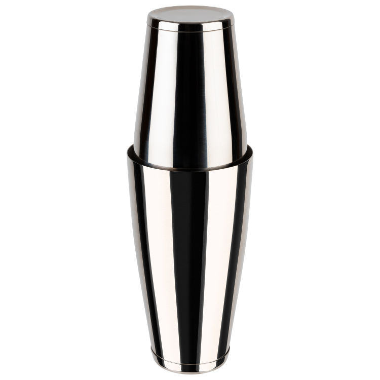 Tin in tin Shaker Ø 9 cm, H: 27 cm Edelstahl 2-teiliges Set oberer Becher: Ø 8,5 cm, H: 13 cm,0,5 Liter