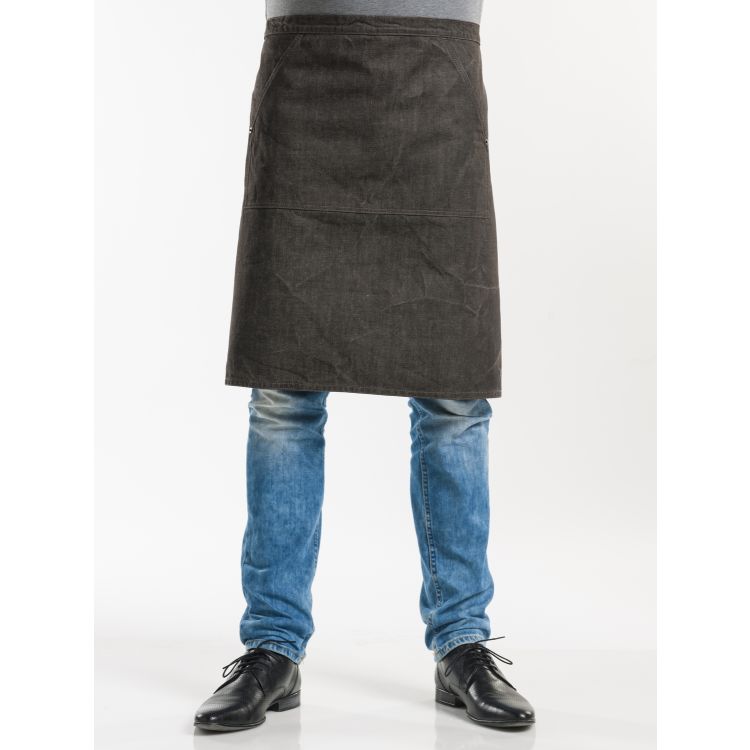 Bistroschürze Pouch Brown Denim W80 – L60