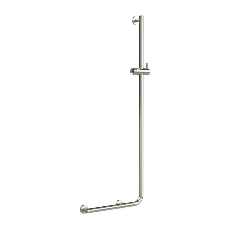 Barre d'appui coudée à droite Boston Comfort & Safety inox brossé