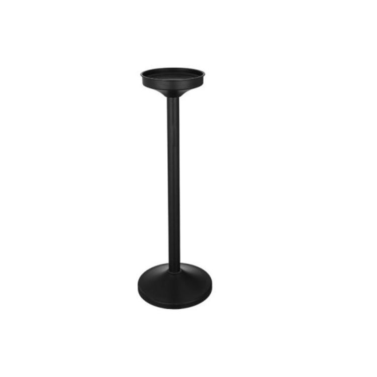 Support pour seau à glace, acier inoxydable, noir H. 725 mm