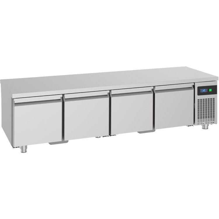 Unterbaukühltisch mit 4 Schubladen -2 bis +8°C 2.130x700x600 mm