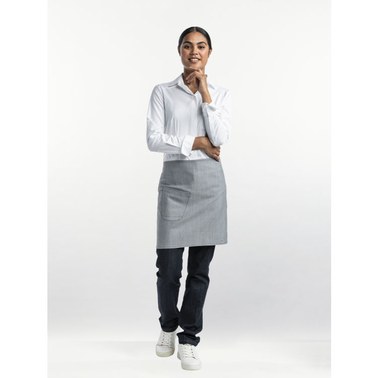 Bistroschürze Bujutsu Grey W90 – L45