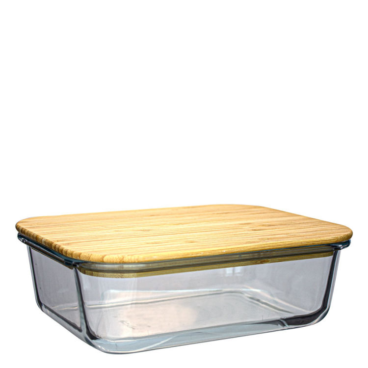 Vorratsbehälter aus Glas TORINO, eckig