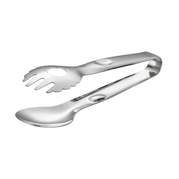 Salatzange -TIDLOS- Gesamtlänge: 22 cm Edelstahl, hochglanzpoliert einseitig geschlitzt Schaufelmaß: 5 x 2 cm