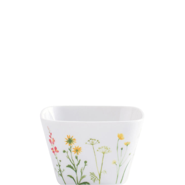 kleine Schale Wildblume eckig