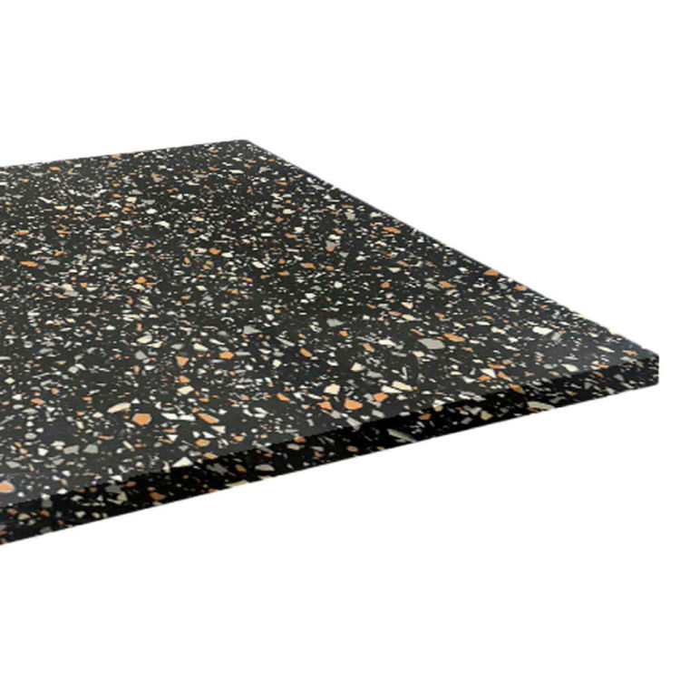 Piano del tavolo rettangolare, laminato terrazzo