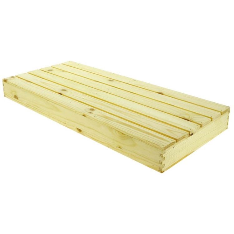 Planche caillebotis pin naturel 62.5x28x4