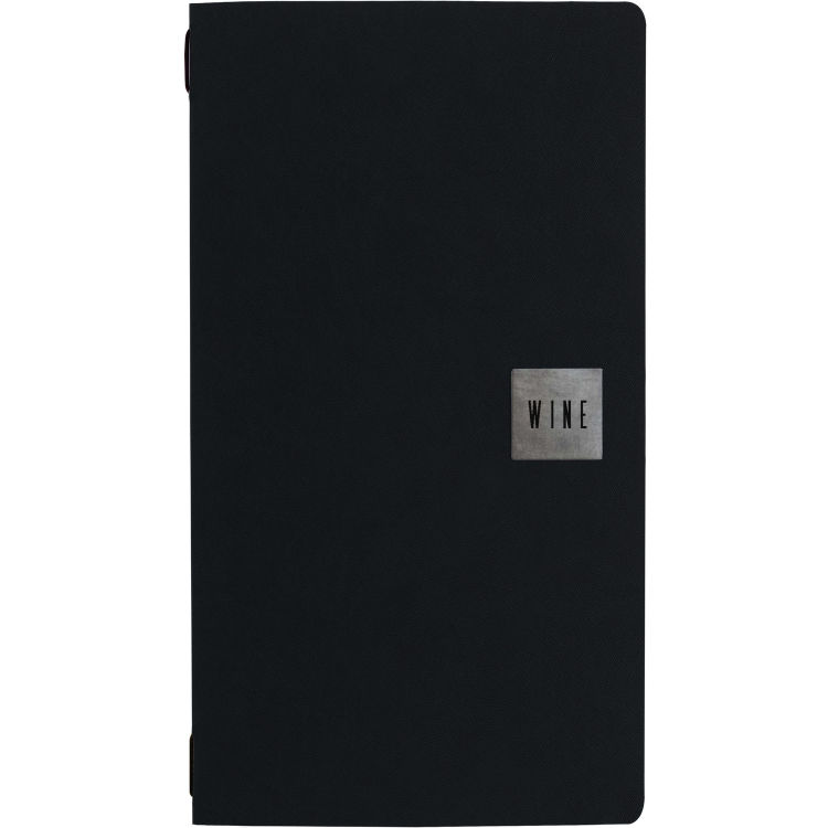 Stil casa, 12er-Set Menükartenhalter Größe 2/2, Polyurethan, drei Innenhüllen aus Kunststoff, elastischer Umschlaghalter