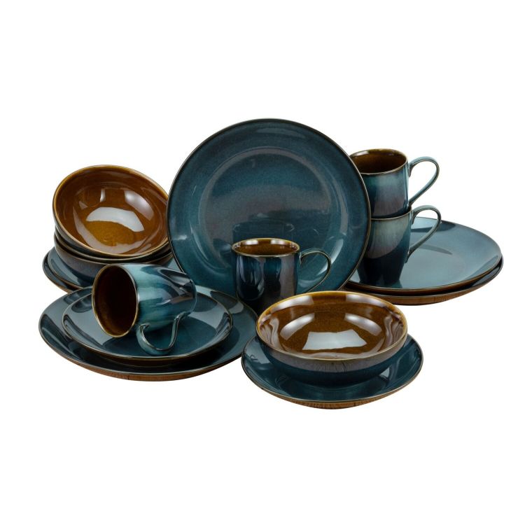 Mallorca blau  -  Kombiservice 16-tlg