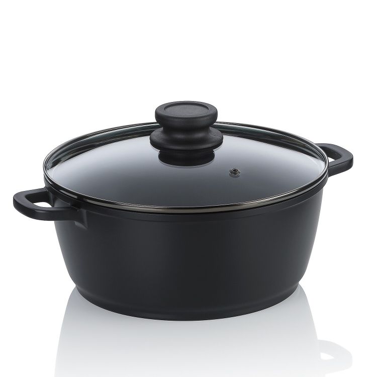 Fleischtopf Atura Aluguss schwarz 8,0cm 16,0cmØ 1,0l