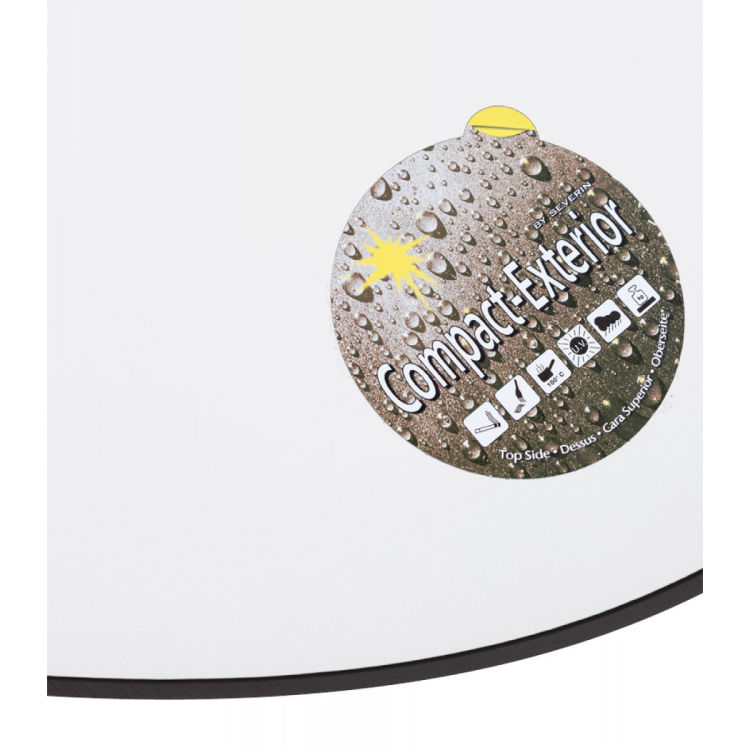 Tischplatte rund PLANO für Innen und Außenbereich