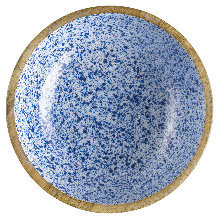 Schale MANGO weiß/blau; 1,1l; 24x24x7,5cm (BxTxH)