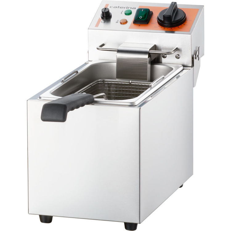 Friteuse CATERINA avec zone froide, acier inoxydable, électrique