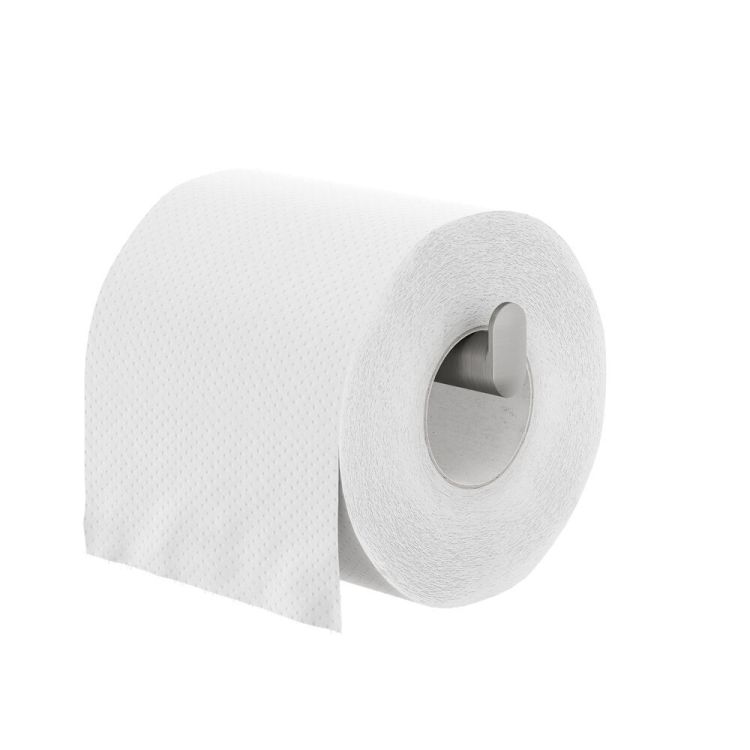 Porte-rouleau papier toilette Cooper inox brossé/noir