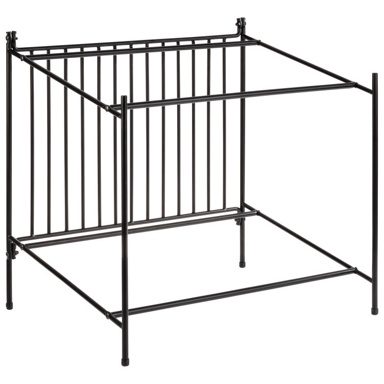 Buffetgestell 49 x 38,5 cm, H: 48 cm Metall, schwarz passend für GN Superboxen mit Antrutsch-Füßchen
