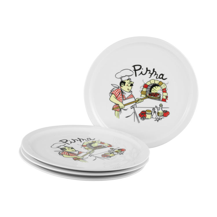 Milano Pizzabäcker - Pizzateller 4-tlg