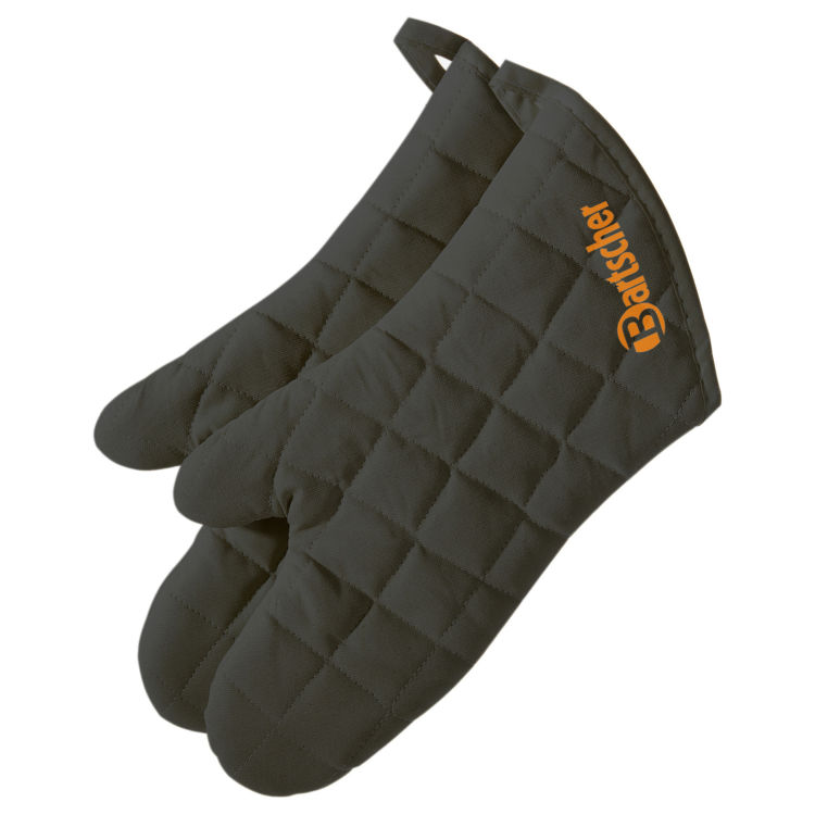 Cotton 1 pair oven gloves, length 32 cm