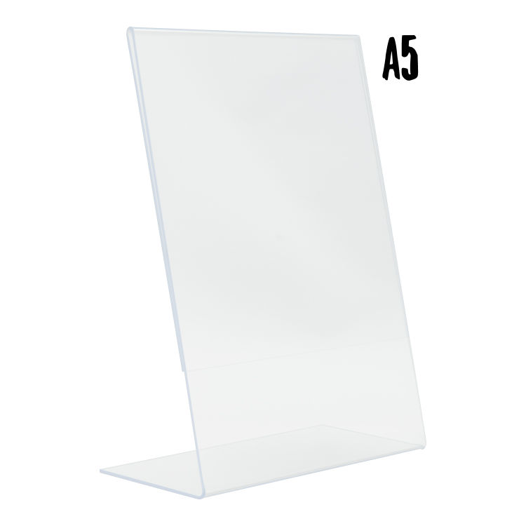 Transparenter Plakathalter - L-Form - Acryl