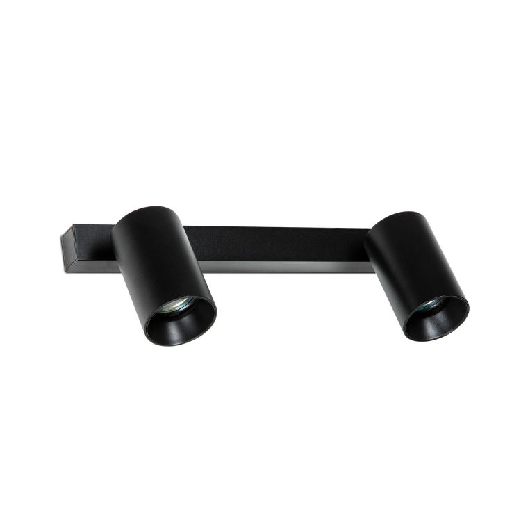 STAN 2L Wand-/Deckenleuchte schwarz