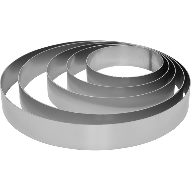 Tortenring-Set 5-teilig Aluminium