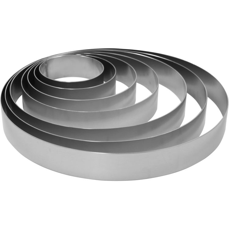 Cercle à gâteaux et entremets aluminium