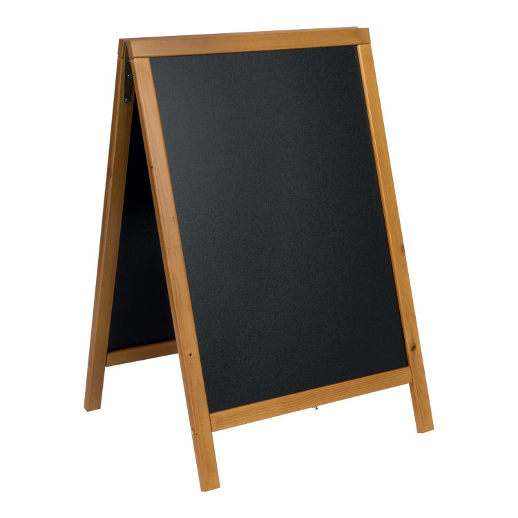 Stop trottoir Woody - Teck - Bois finition pin laqué - 55x85cm