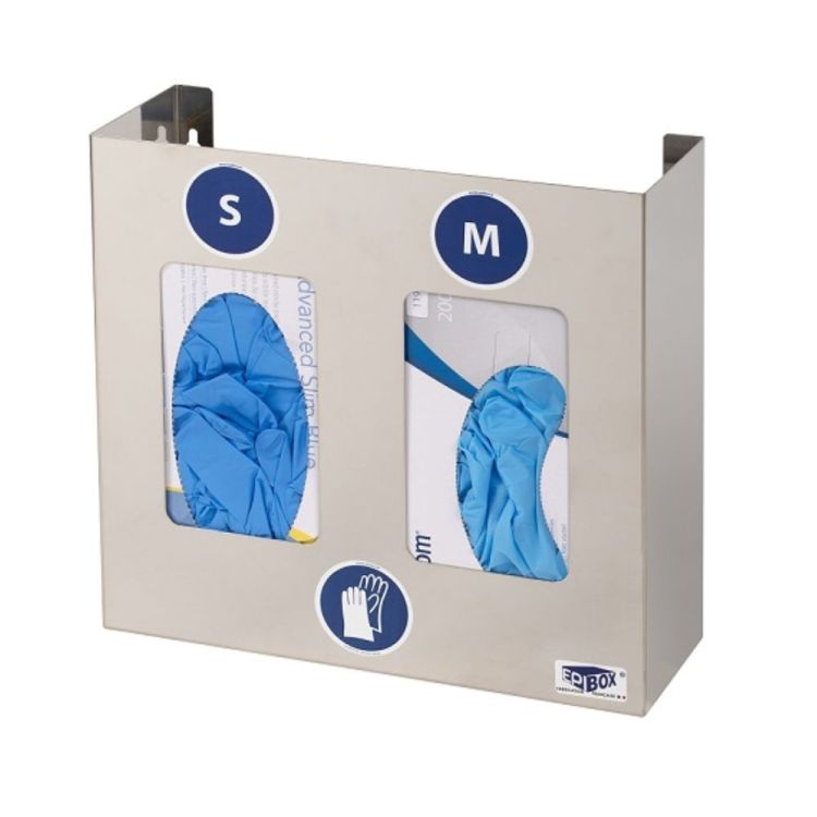 Distributeur en inox pour boîte de gants à usage unique