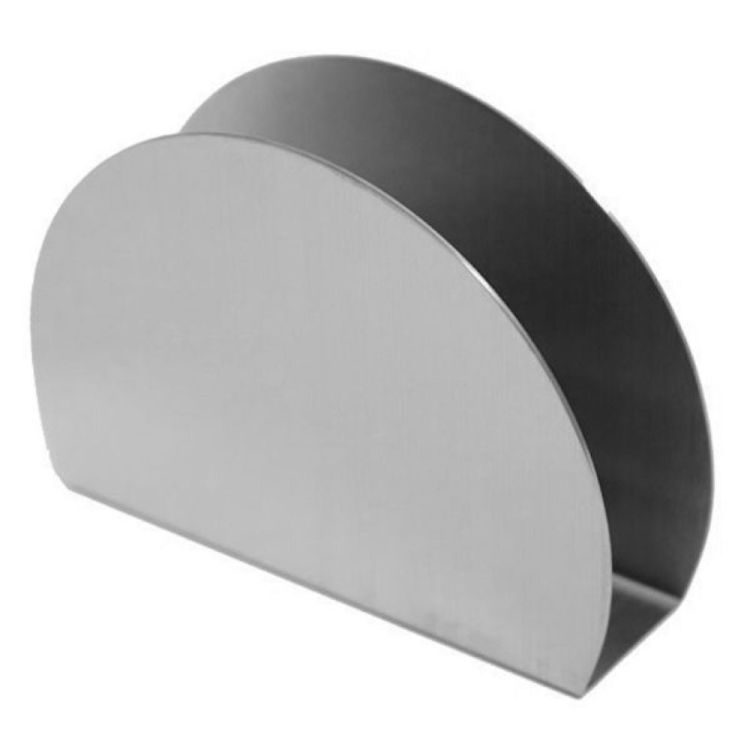 Porte-serviettes, semi-circulaire, en acier inoxydable, H. 87 mm