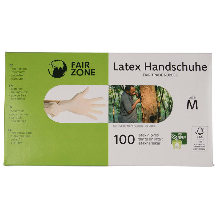 100 Fair Zone Einweghandschuhe aus Latex, Gr. large