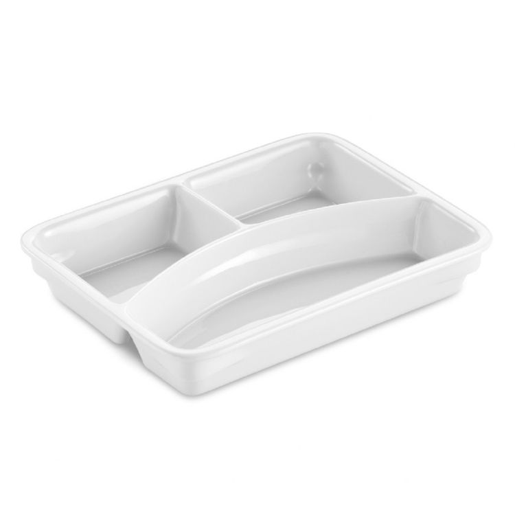 Schale 3/3 geteilt, spülmaschinengeeignet