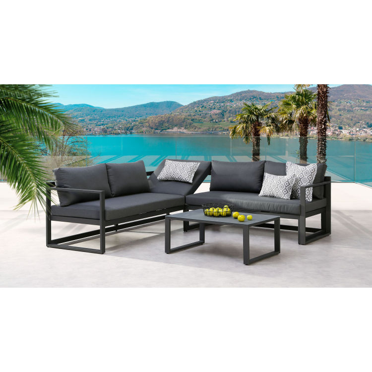 Set mobilier lounge Rhodos 3 pièces