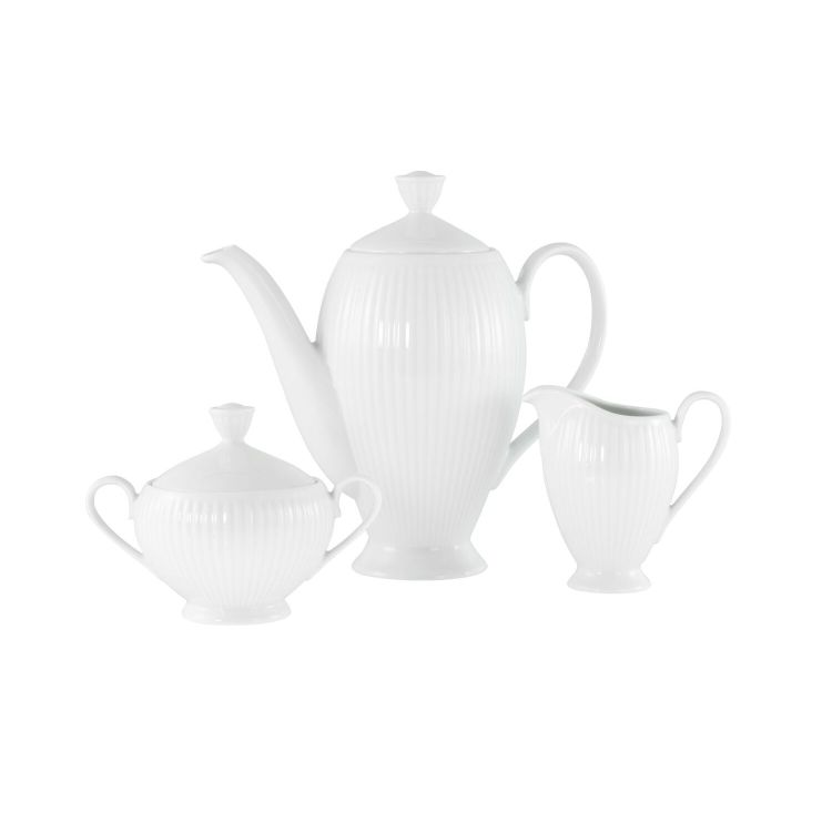 Valencia weiss - Kaffeegarnitur 3-tlg