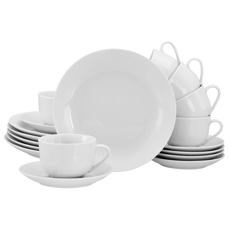 Luna weiss - Kaffeeservice 18-tlg