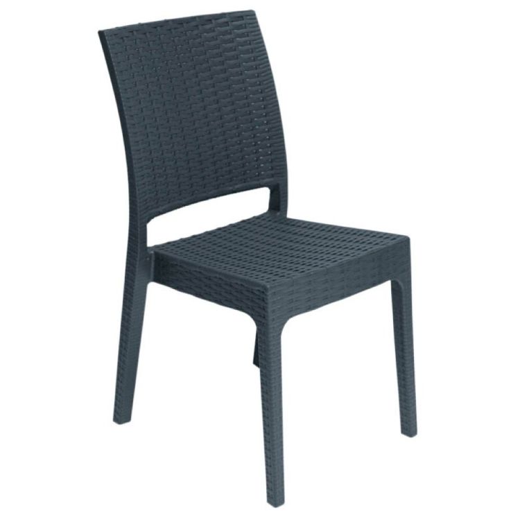 Porquerolles florida chaise - gris fonce