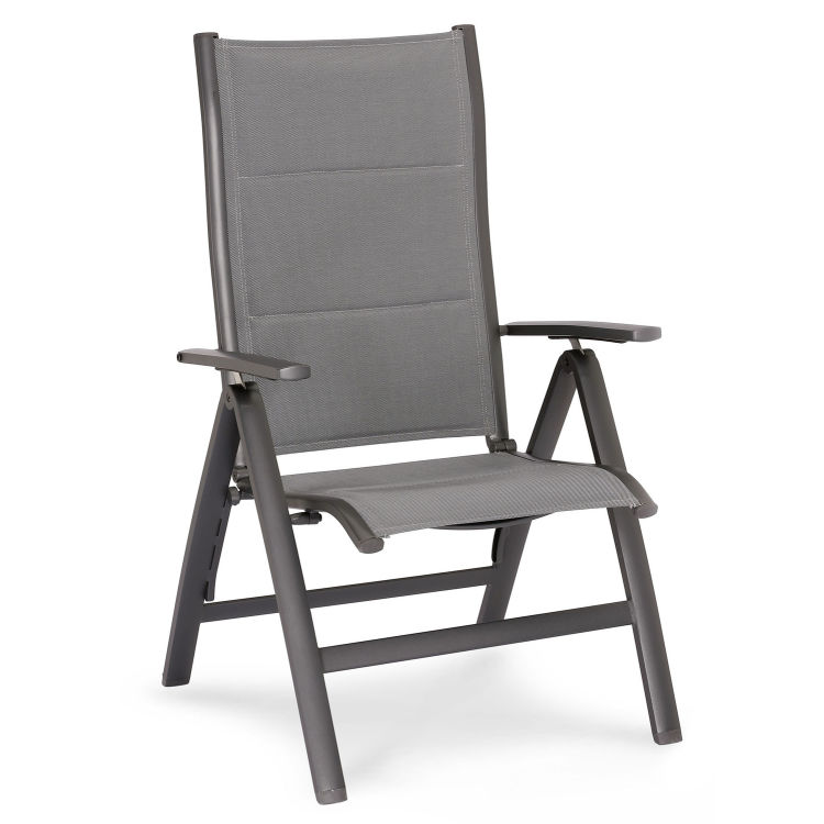 Klappsessel Varese anthrazit/matt