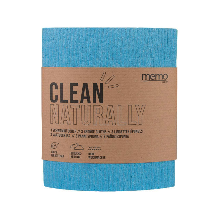 3 Stk. memo Schwammtücher sortiert