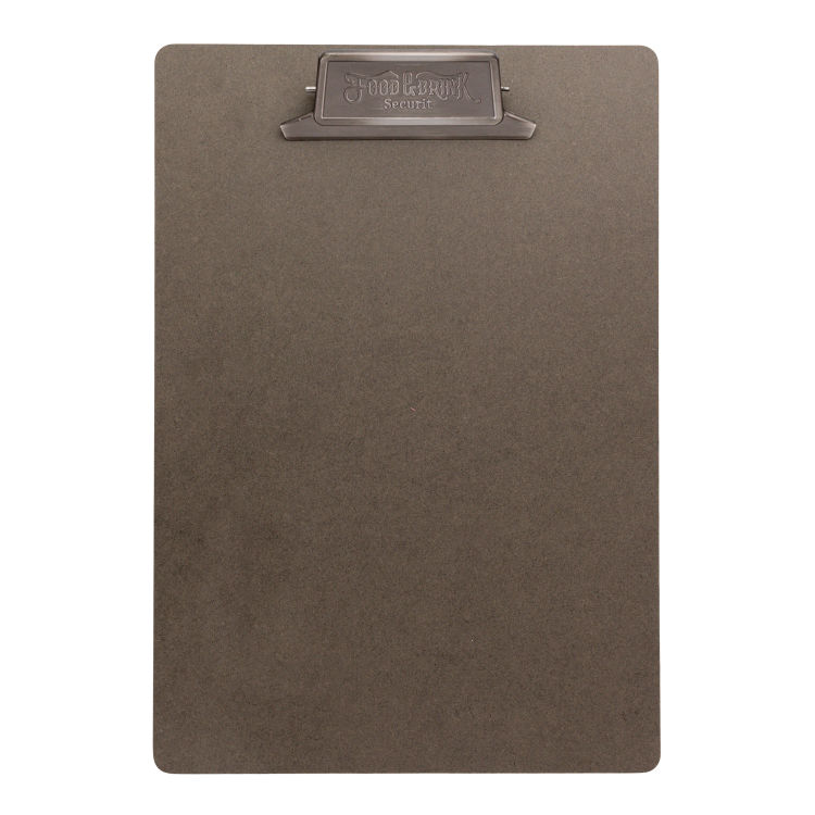 Carta A4 Vintage con clip in acciaio inox - Grigio